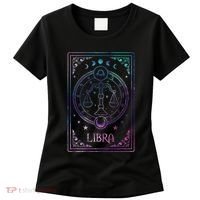 Libra Tarot Card September October Birthday Astrology Zodiac Women's T-Shirt thumb 0