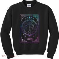 Libra Tarot Card September October Birthday Astrology Zodiac Kids Sweatshirt thumb 0