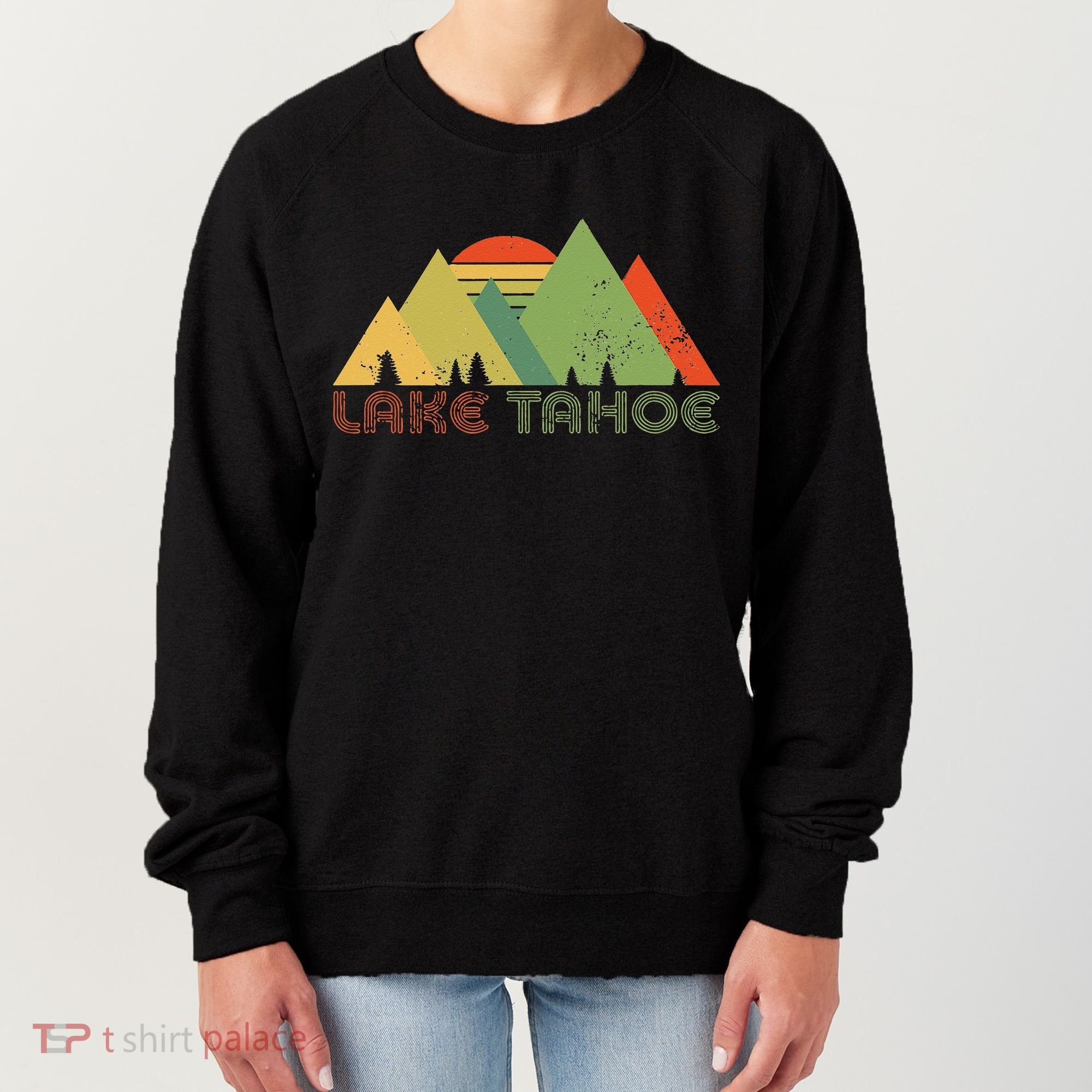 Lake Tahoe California Nevada Mountain Skiing Ski CA Women's Sweatshirt