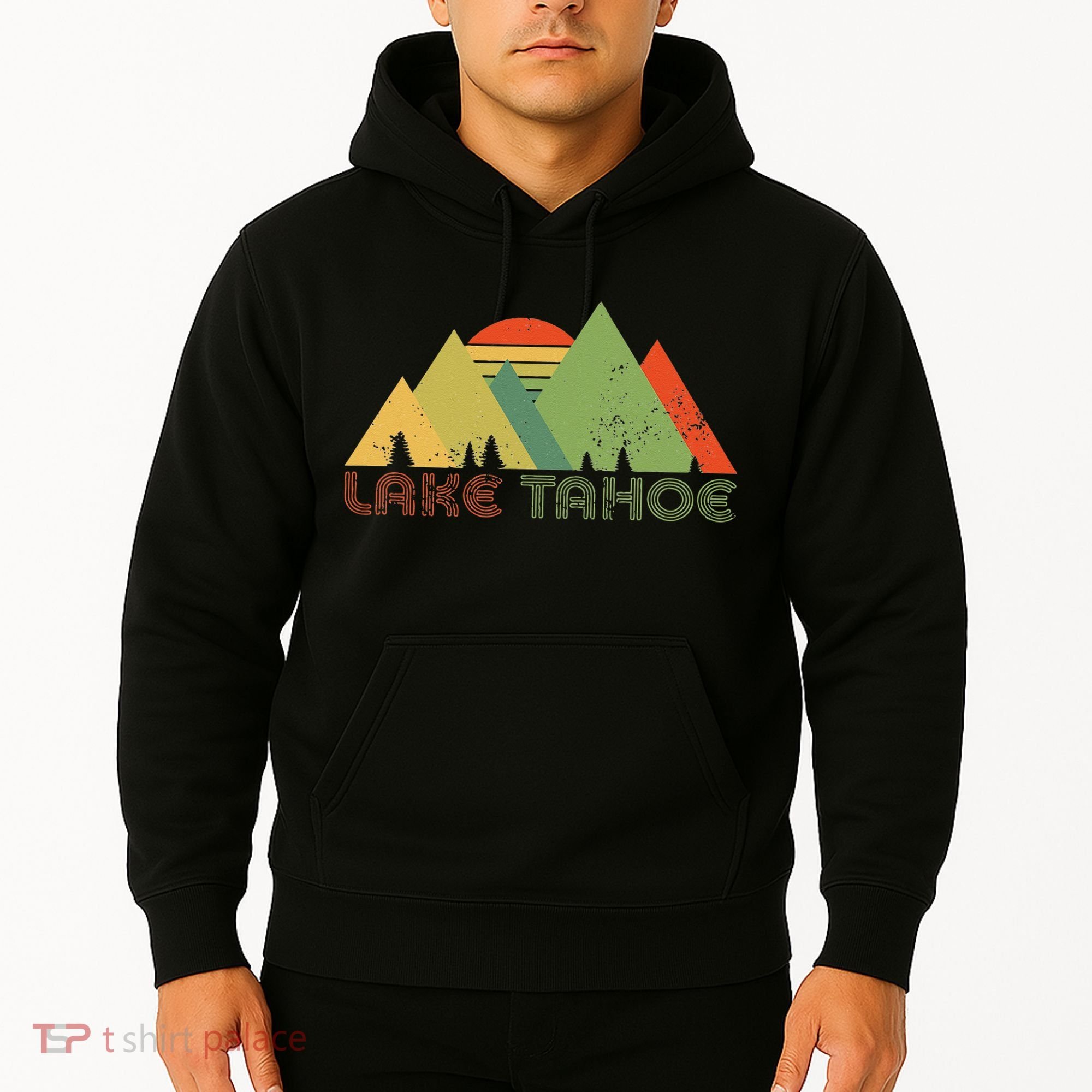 Lake Tahoe California Nevada Mountain Skiing Ski CA Hoodie