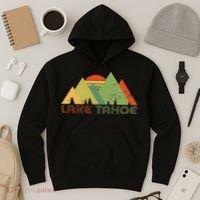Lake Tahoe California Nevada Mountain Skiing Ski CA Hoodie thumb 3