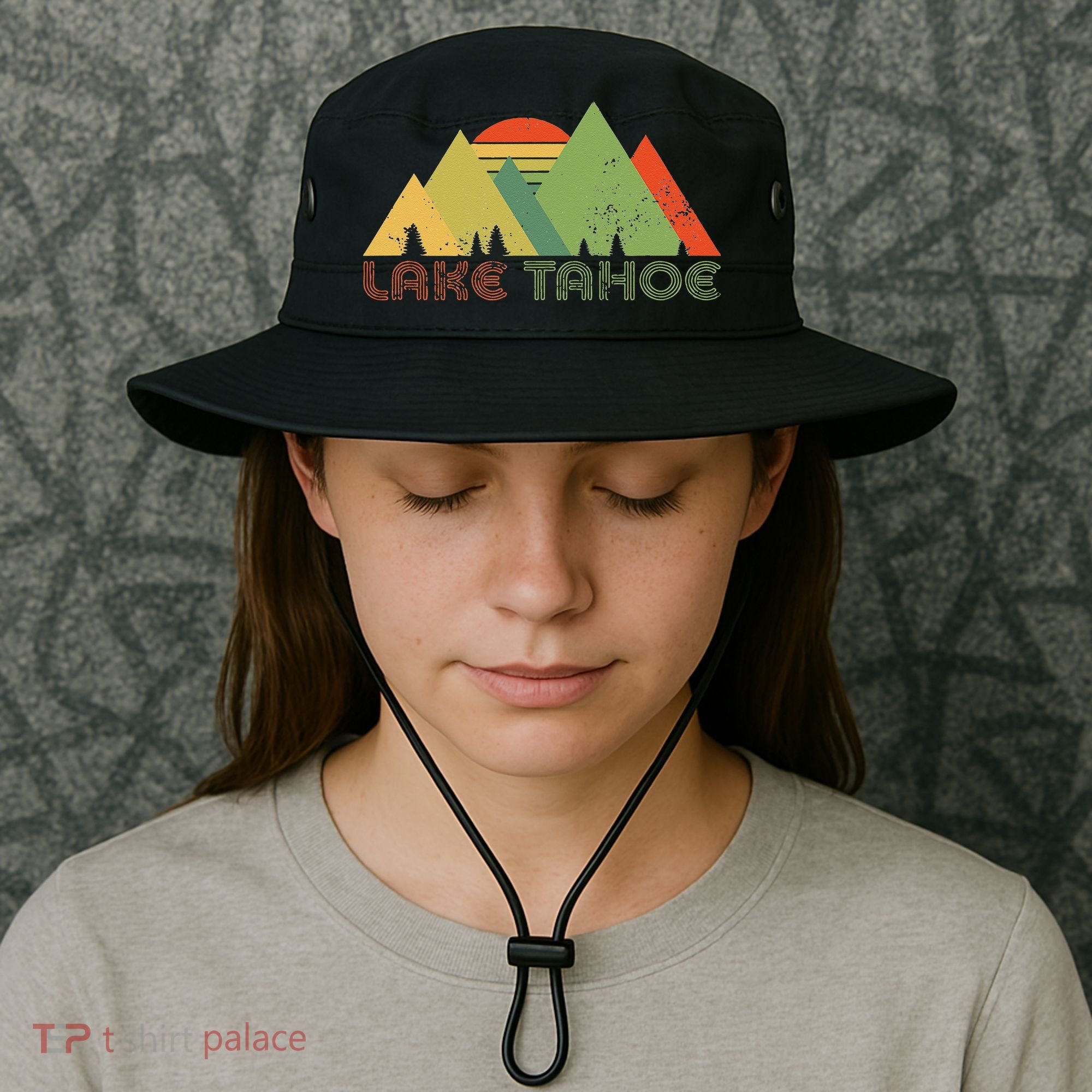 Lake Tahoe California Nevada Mountain Skiing Ski CA Bucket Hat