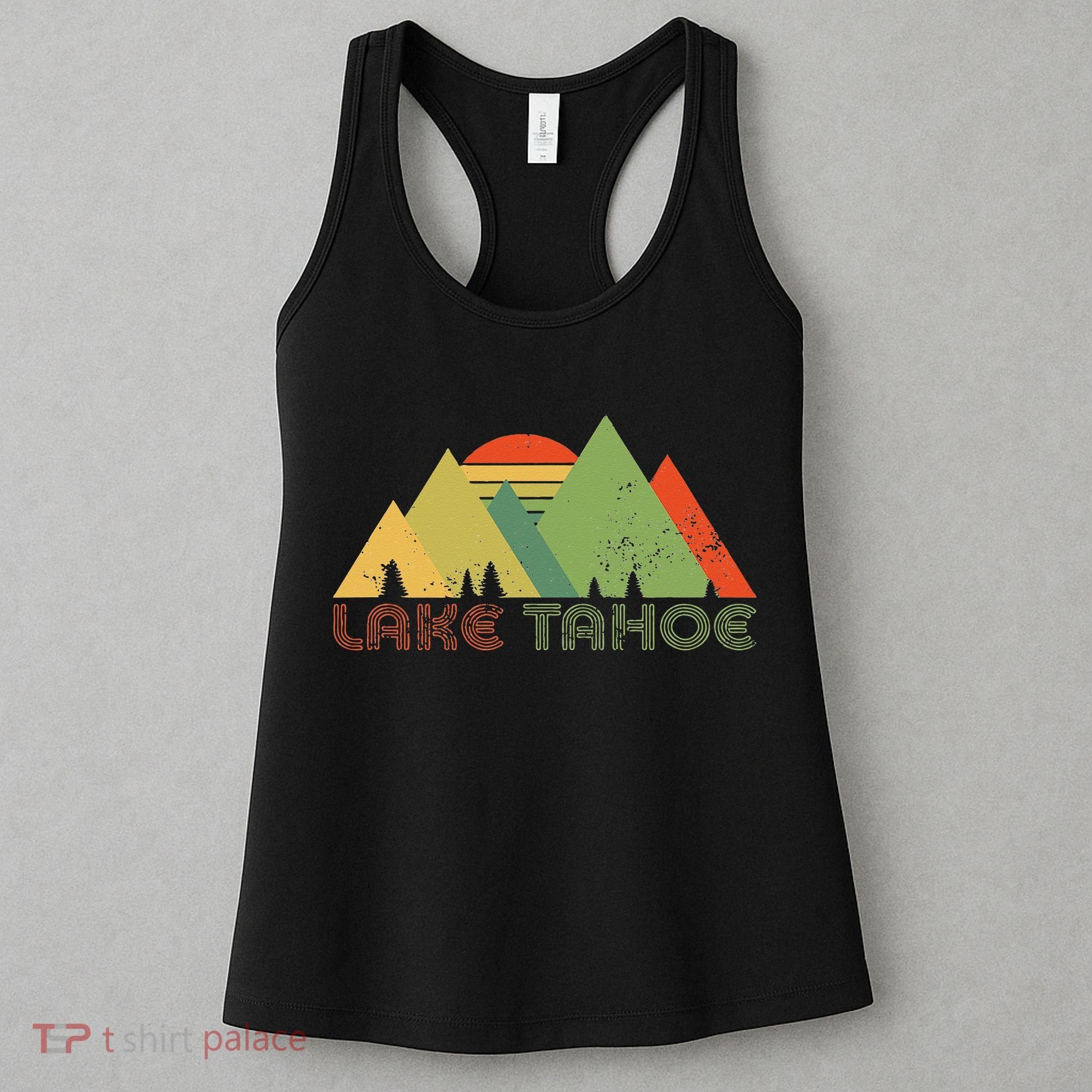 Lake Tahoe California Nevada Mountain Skiing Ski CA Women's Tank Top