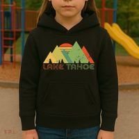 Lake Tahoe California Nevada Mountain Skiing Ski CA Kids Hoodie thumb 3