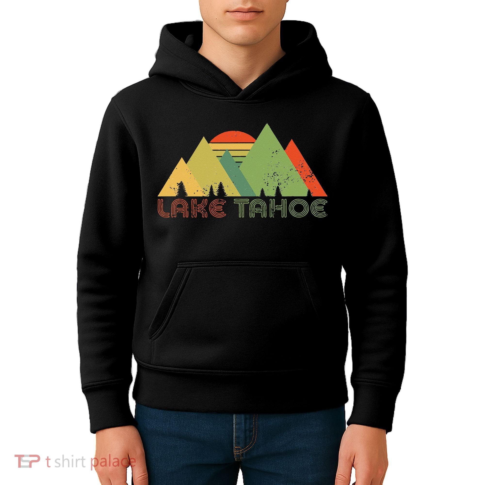 Lake Tahoe California Nevada Mountain Skiing Ski CA Kids Hoodie