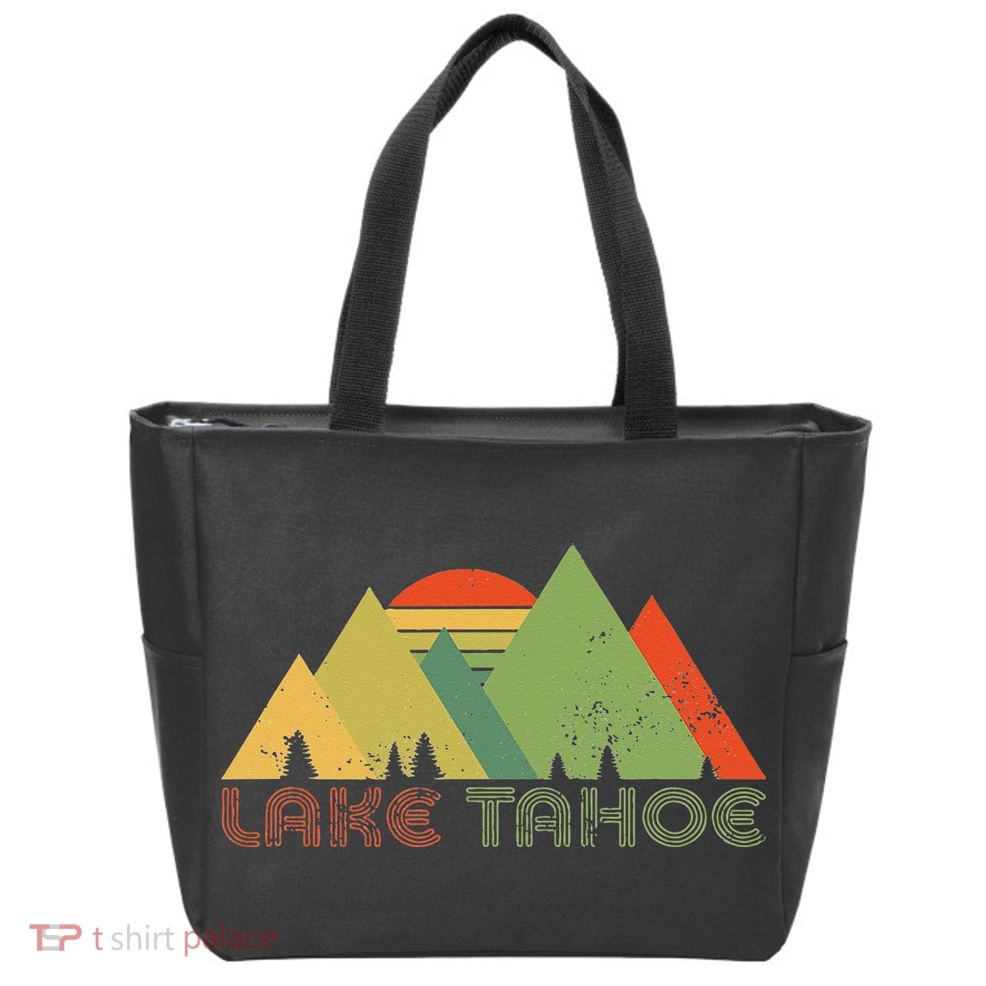 Lake Tahoe California Nevada Mountain Skiing Ski CA Tote Bag