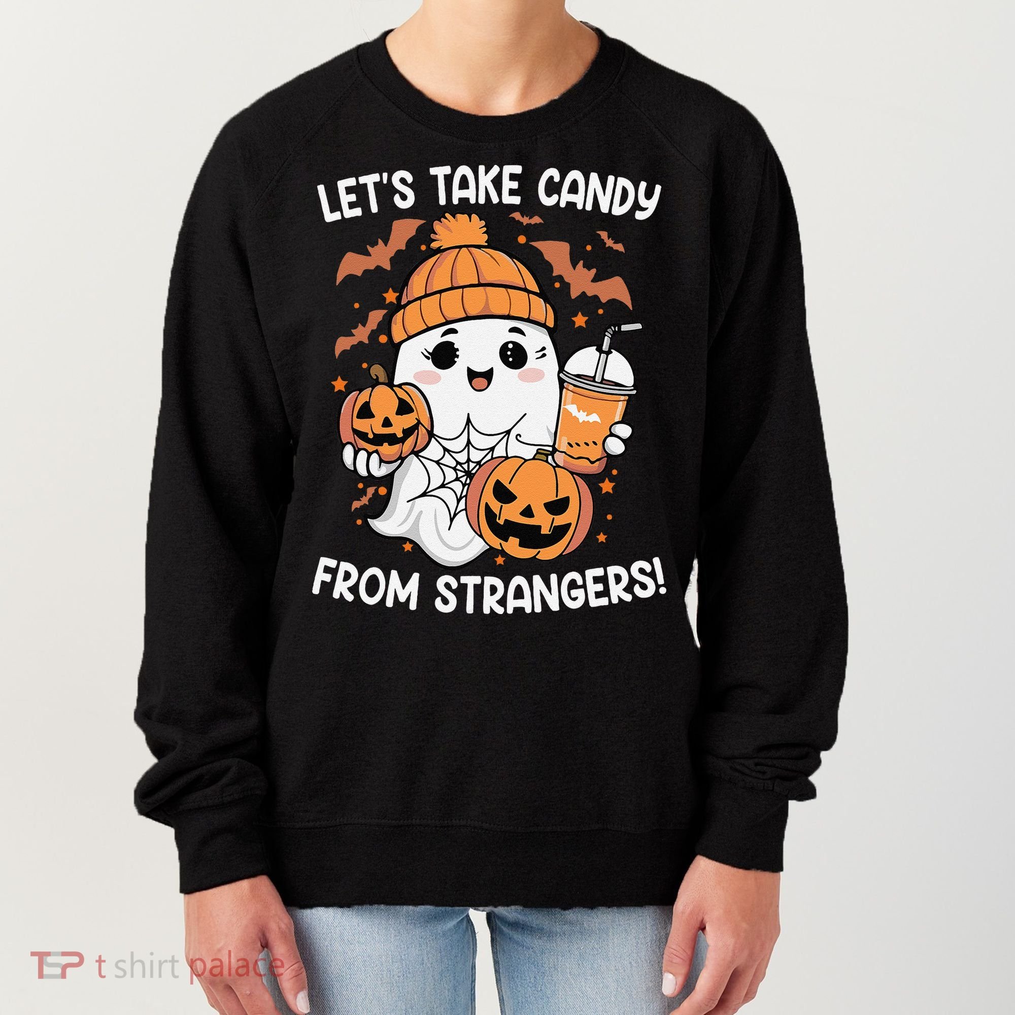 LetS Take Candy From Strangers Funny Halloween Women's Sweatshirt
