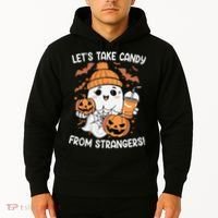 LetS Take Candy From Strangers Funny Halloween Hoodie thumb 2