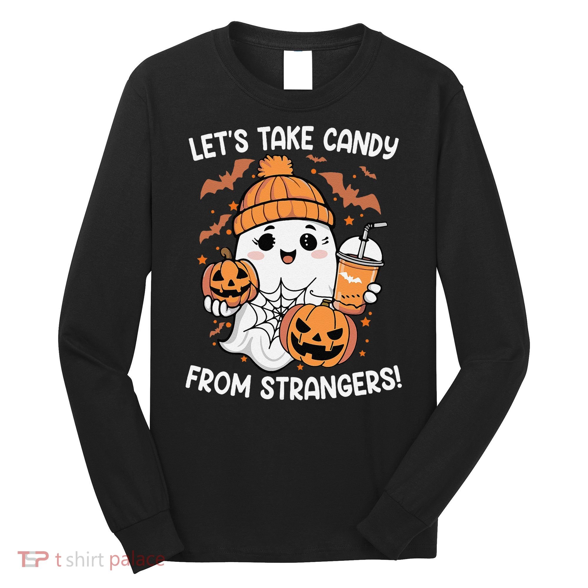 LetS Take Candy From Strangers Funny Halloween Long Sleeve Shirt