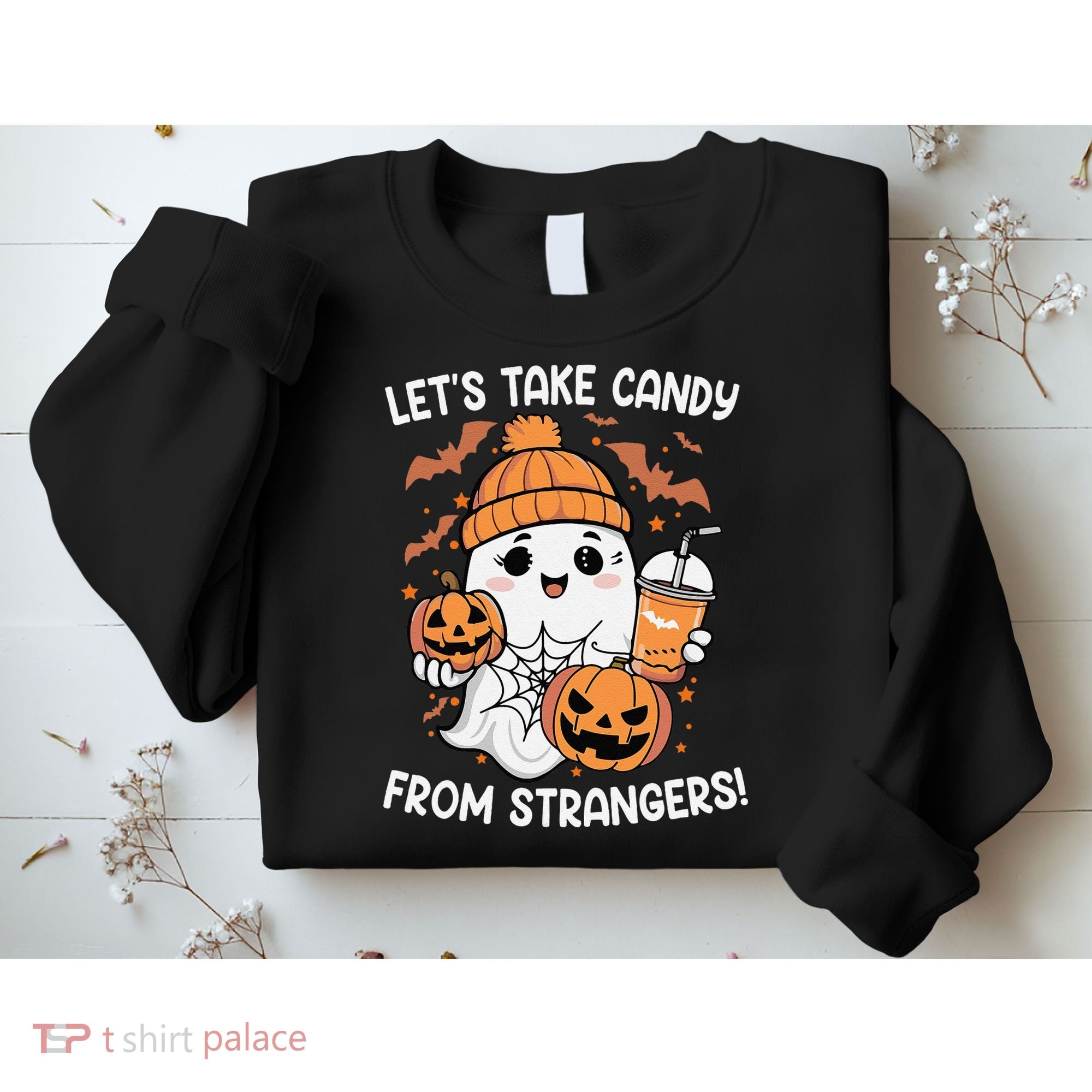 LetS Take Candy From Strangers Funny Halloween Sweatshirt