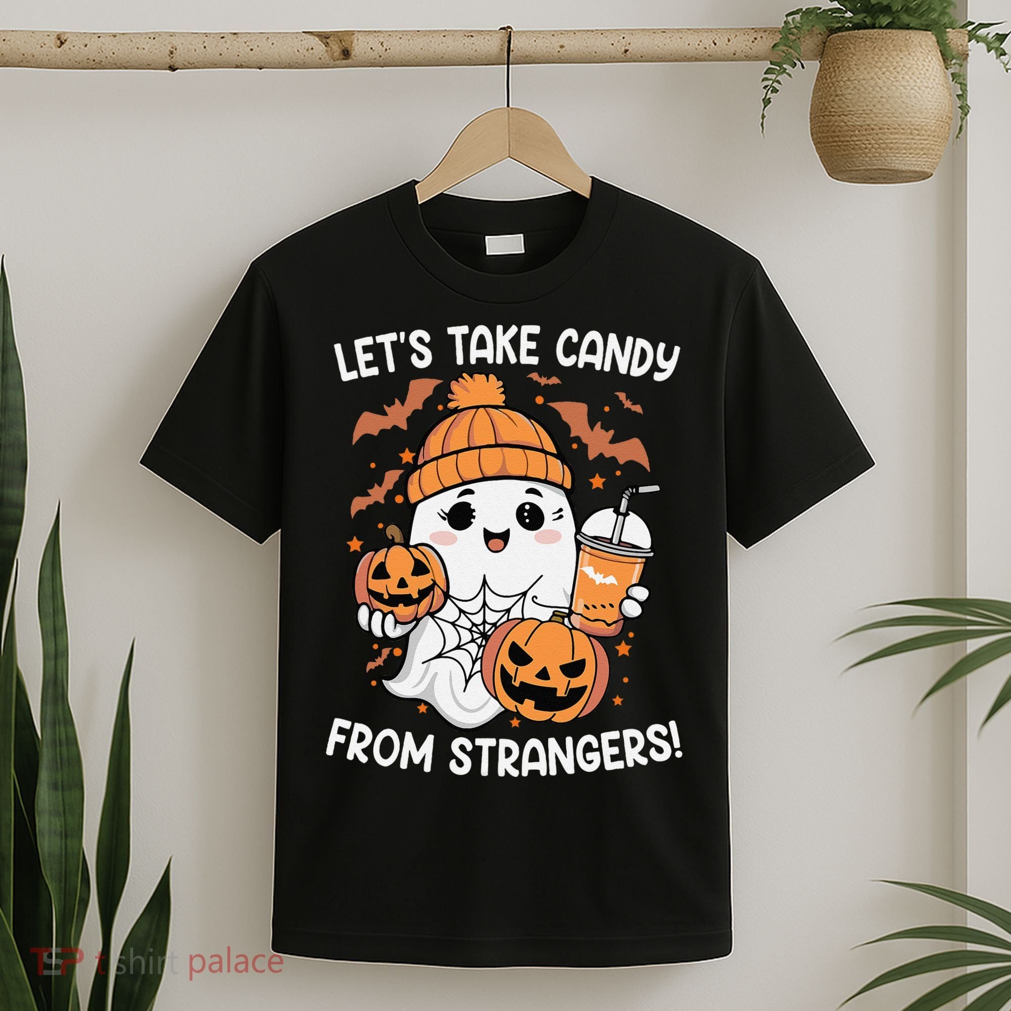 LetS Take Candy From Strangers Funny Halloween T-Shirt
