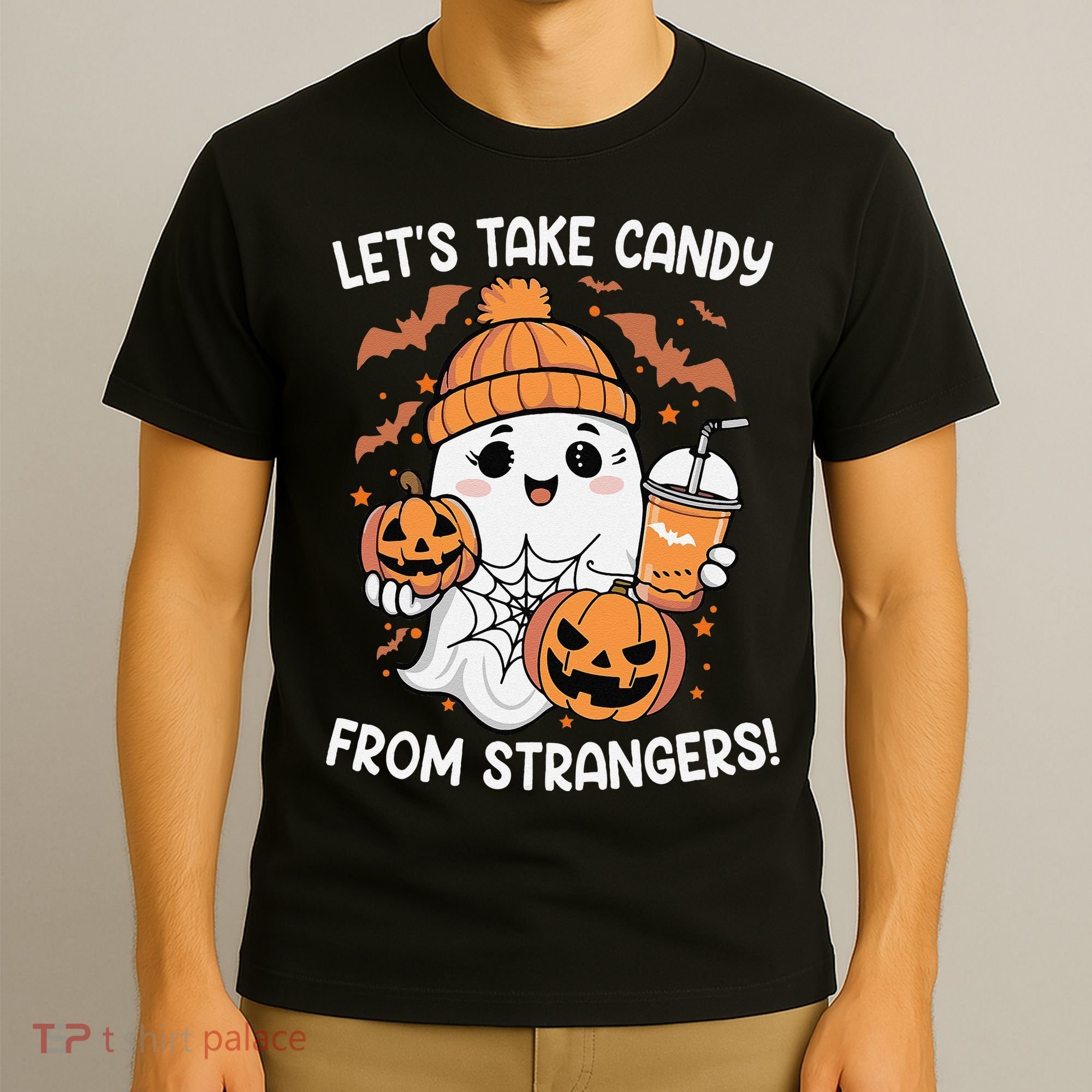 LetS Take Candy From Strangers Funny Halloween T-Shirt