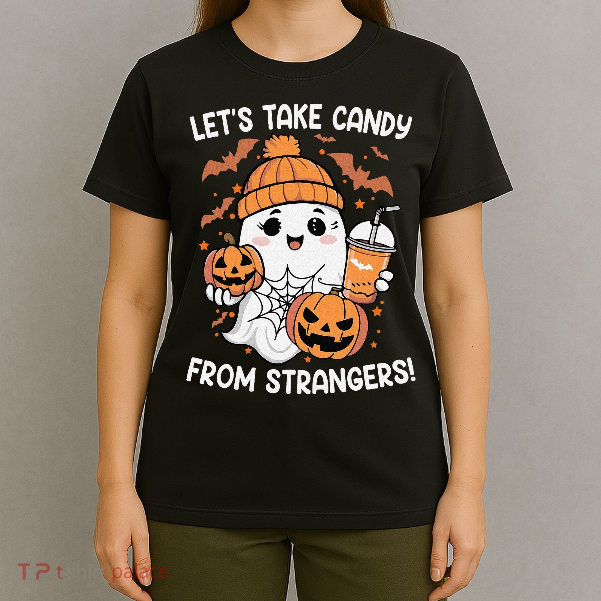 LetS Take Candy From Strangers Funny Halloween T-Shirt