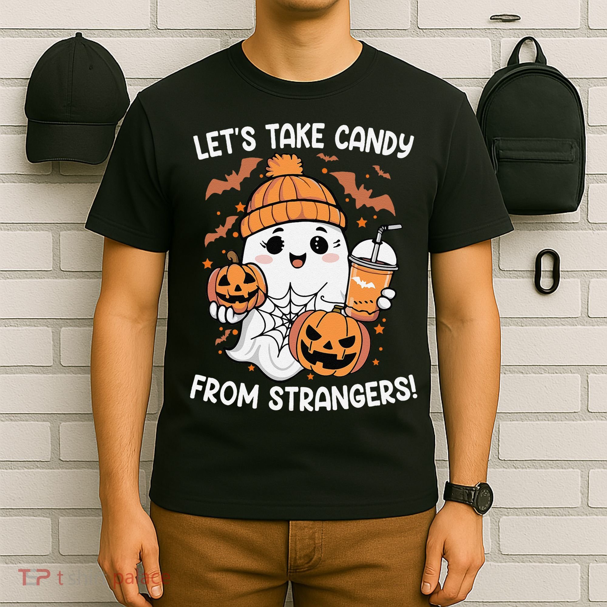 LetS Take Candy From Strangers Funny Halloween T-Shirt