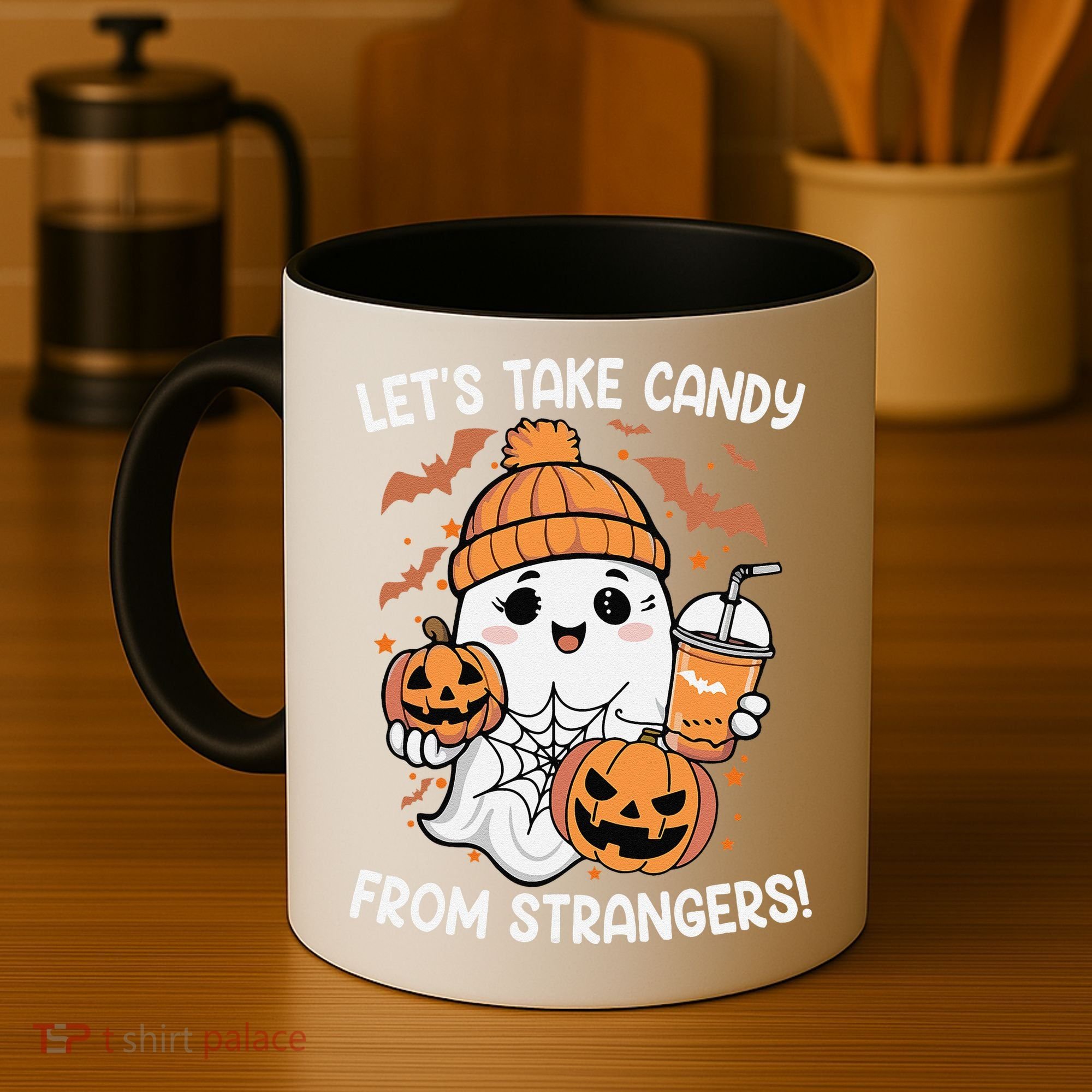 LetS Take Candy From Strangers Funny Halloween Coffee Mug