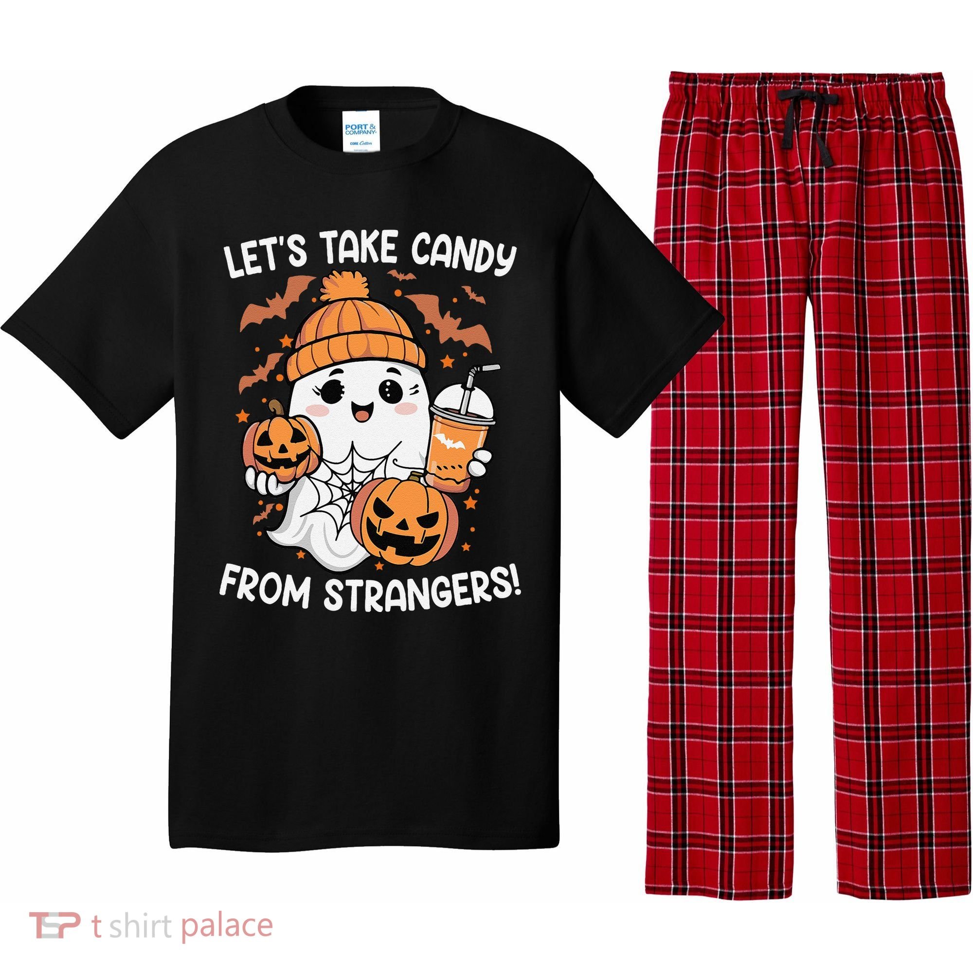 LetS Take Candy From Strangers Funny Halloween Pajama Set