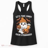 LetS Take Candy From Strangers Funny Halloween Women's Tank Top thumb 0