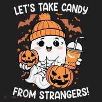LetS Take Candy From Strangers Funny Halloween Hat thumb 2