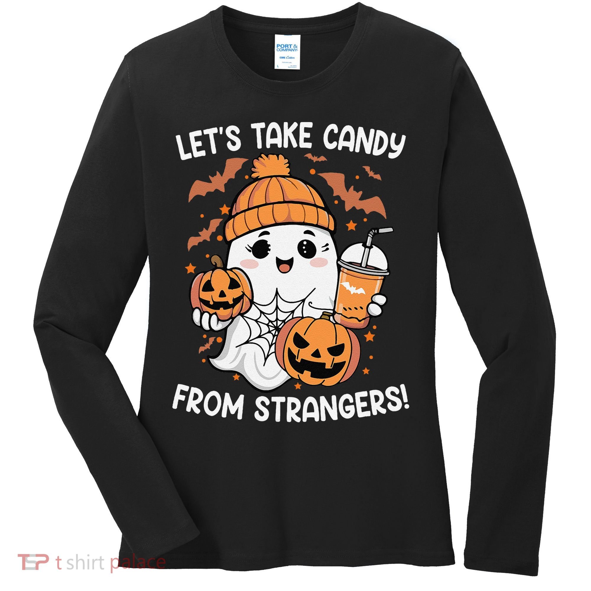 LetS Take Candy From Strangers Funny Halloween Women's Long Sleeve Shirt