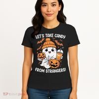 LetS Take Candy From Strangers Funny Halloween Women's T-Shirt thumb 4