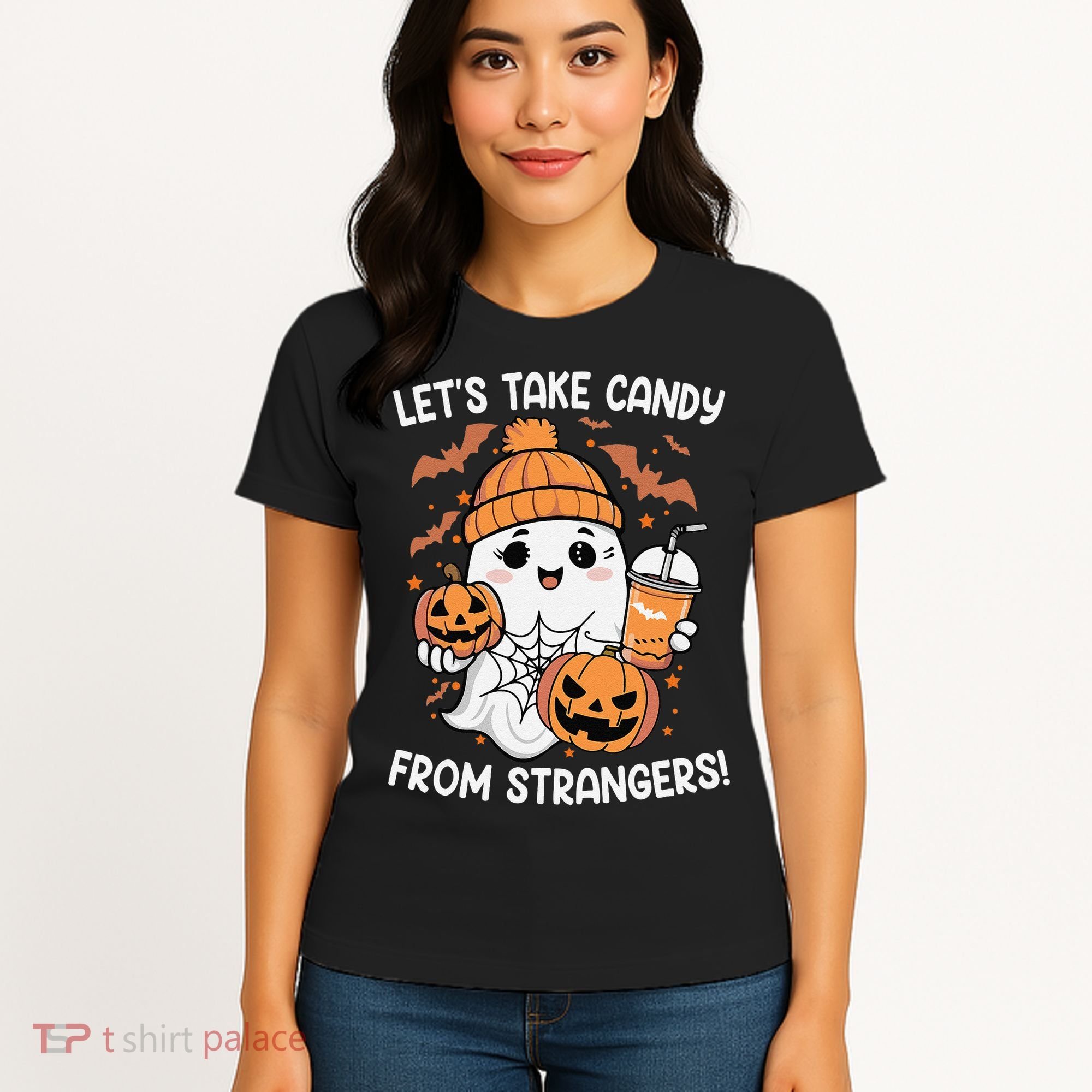 LetS Take Candy From Strangers Funny Halloween Women's T-Shirt