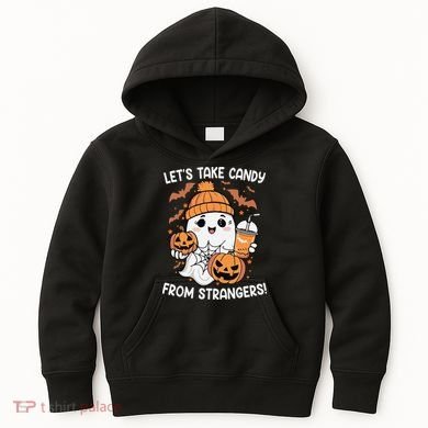 LetS Take Candy From Strangers Funny Halloween Kids Hoodie