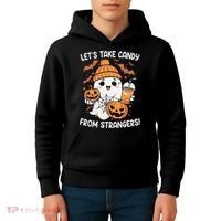 LetS Take Candy From Strangers Funny Halloween Kids Hoodie thumb 4