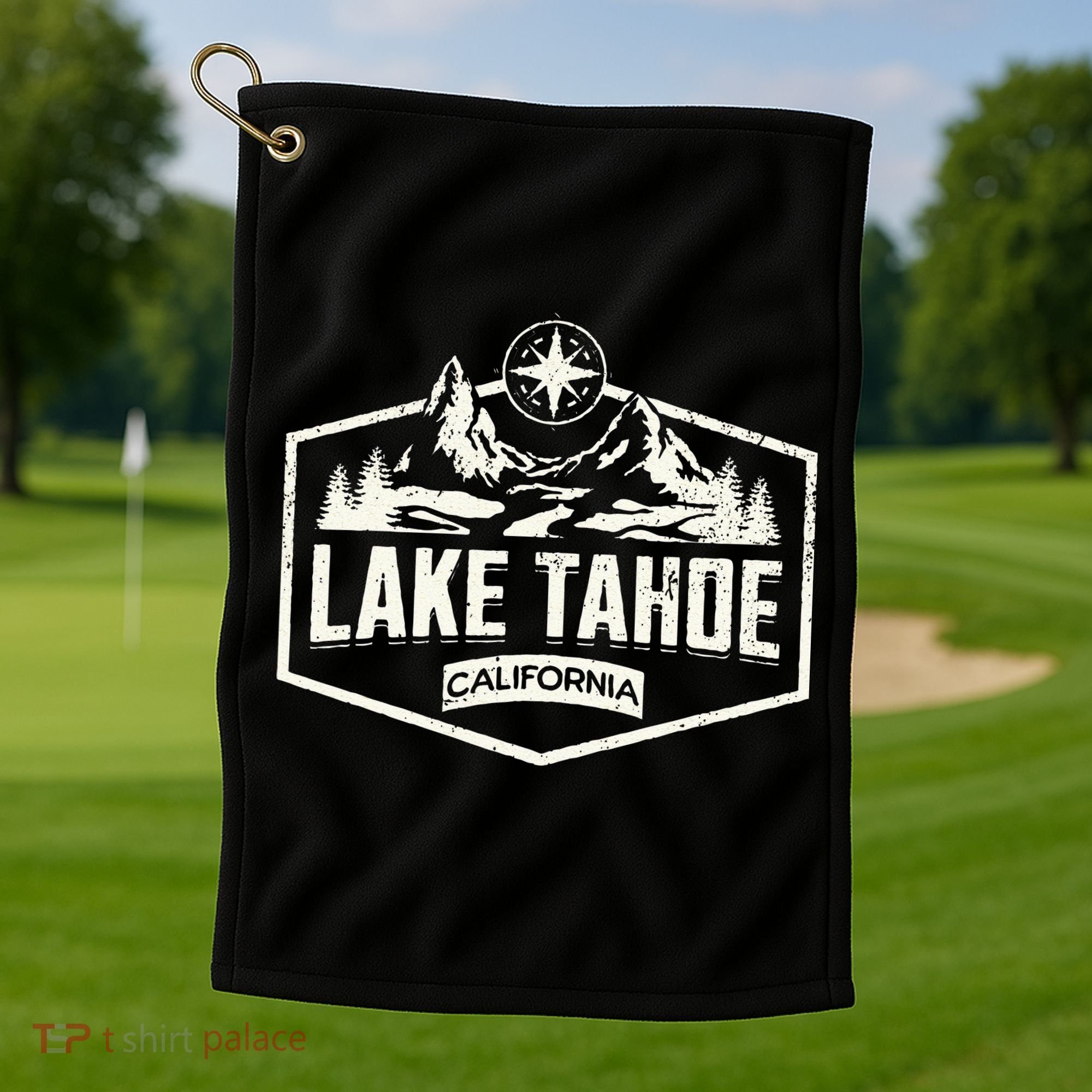 Lake Tahoe California Golf Towel