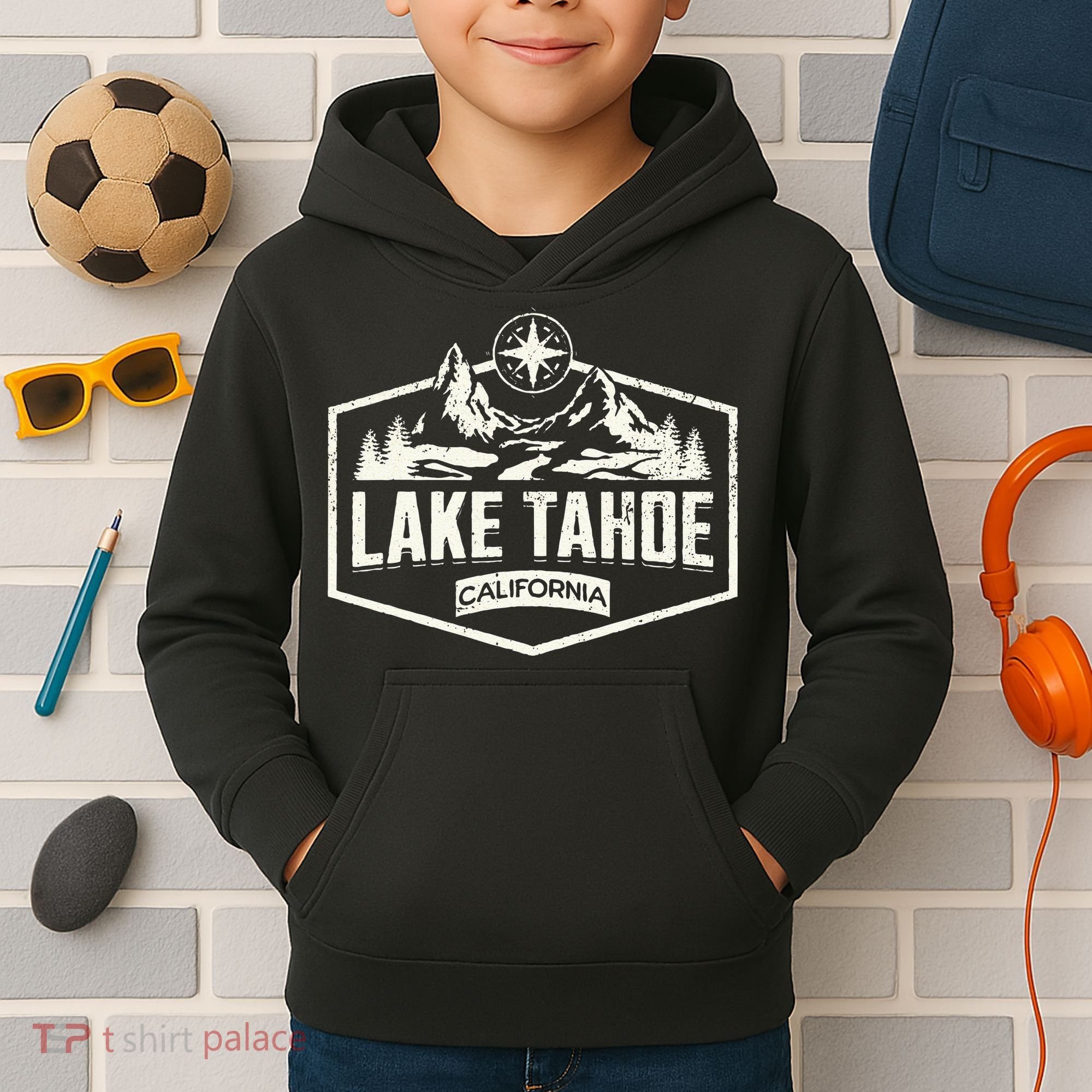 Lake Tahoe California Kids Hoodie