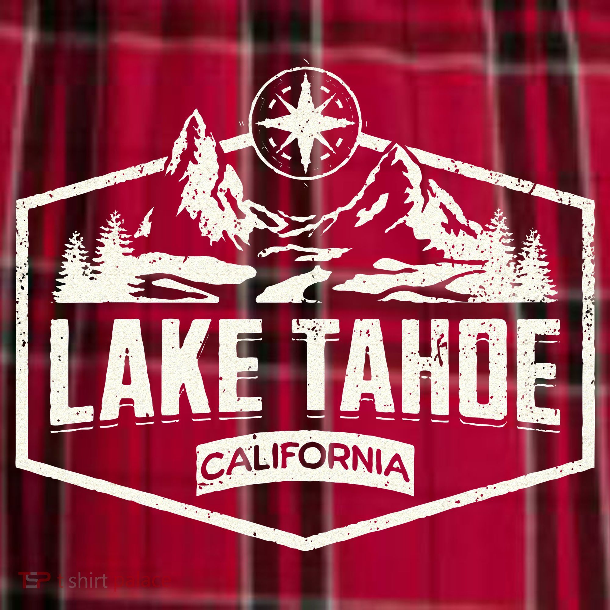 Lake Tahoe California Men's Flannel Plaid Pajama Pants
