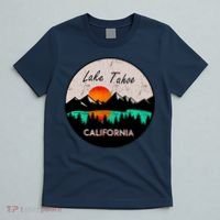 Lake Tahoe California Republic Skiing Ski Lake Boat T-Shirt thumb 5