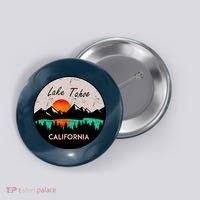 Lake Tahoe California Republic Skiing Ski Lake Boat Button thumb 0
