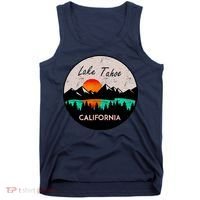 Lake Tahoe California Republic Skiing Ski Lake Boat Tank Top thumb 0