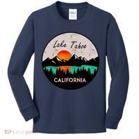 Lake Tahoe California Republic Skiing Ski Lake Boat Kids Long Sleeve Shirt thumb 0