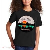 Lake Tahoe California Republic Skiing Ski Lake Boat Kids T-Shirt thumb 2