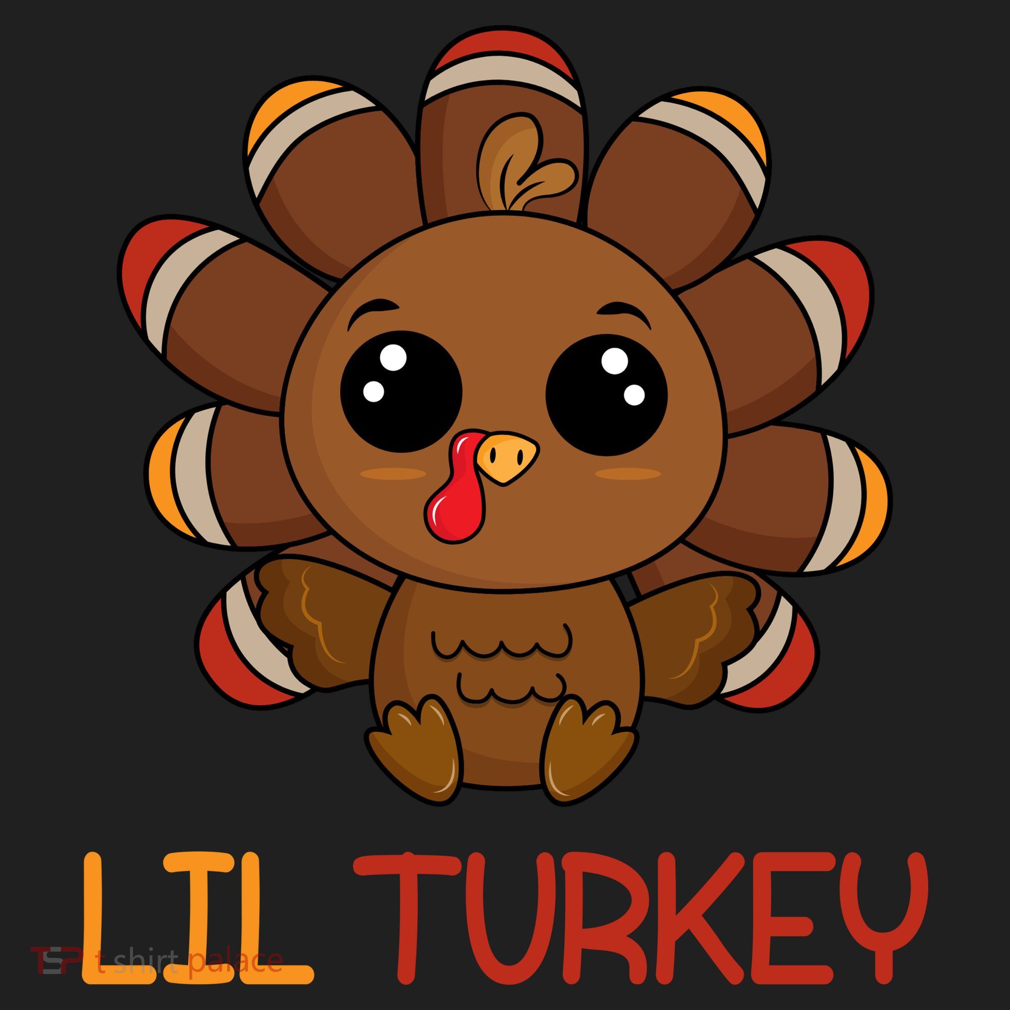 Lil Turkey Cute Thanksgiving Women's Sweatshirt