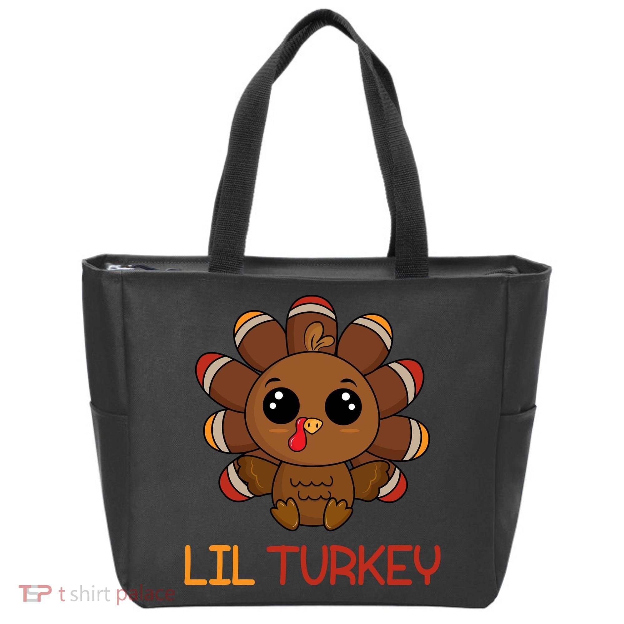 Lil Turkey Cute Thanksgiving Tote Bag