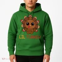 Lil Turkey Cute Thanksgiving Hoodie thumb 2