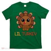 Lil Turkey Cute Thanksgiving T-Shirt thumb 0