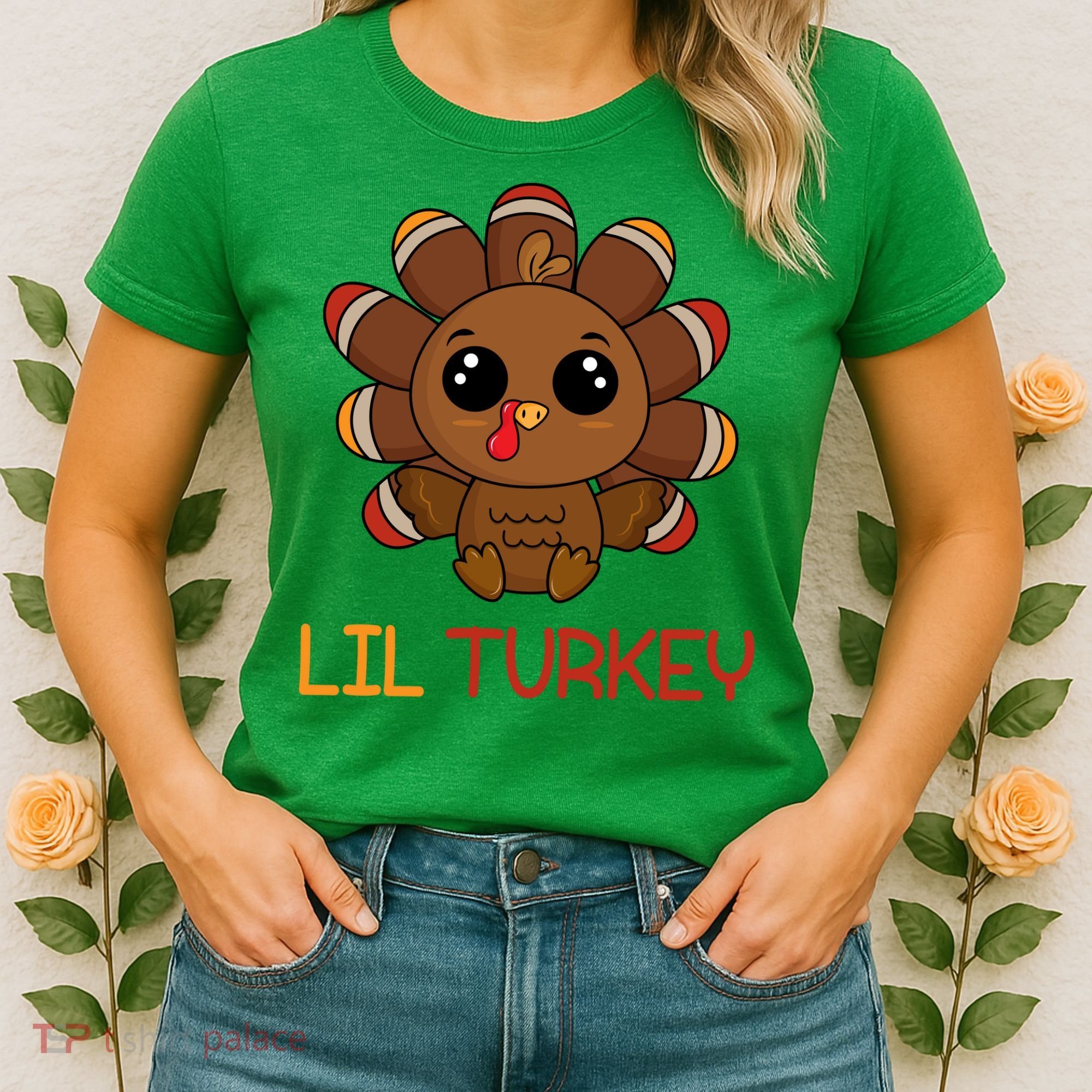 Lil Turkey Cute Thanksgiving Women's T-Shirt