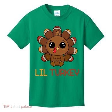 Lil Turkey Cute Thanksgiving Kids T-Shirt