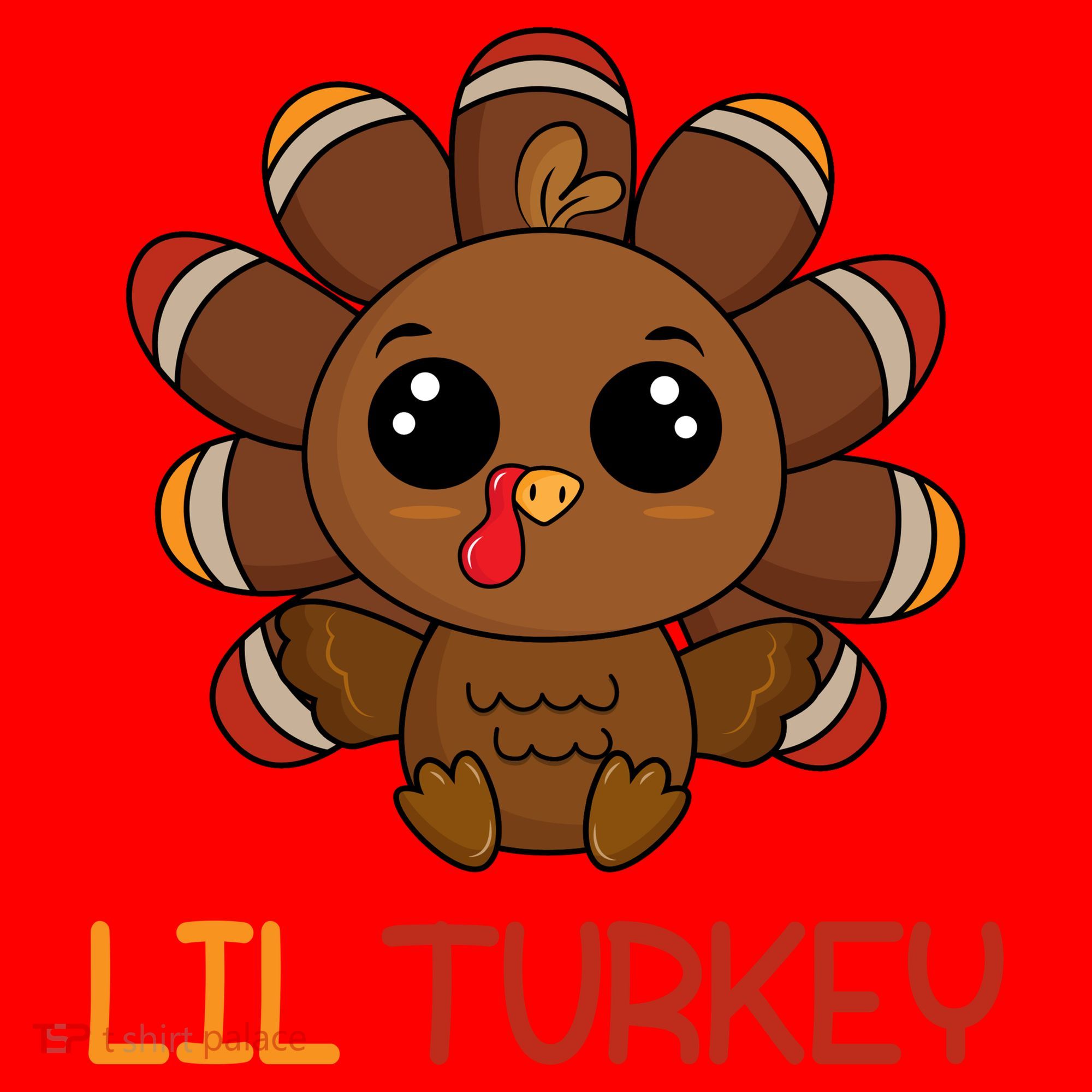 Lil Turkey Cute Thanksgiving Santa Hat