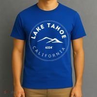 Lake Tahoe California Mountainous Gift T-Shirt thumb 3