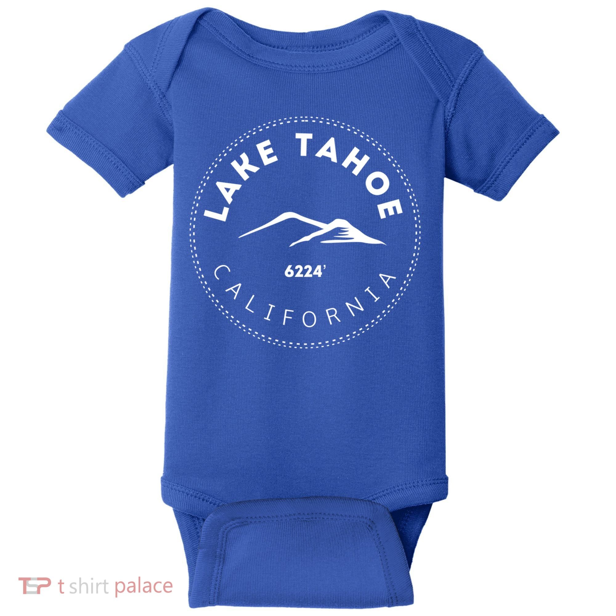 Lake Tahoe California Mountainous Gift Baby Bodysuit