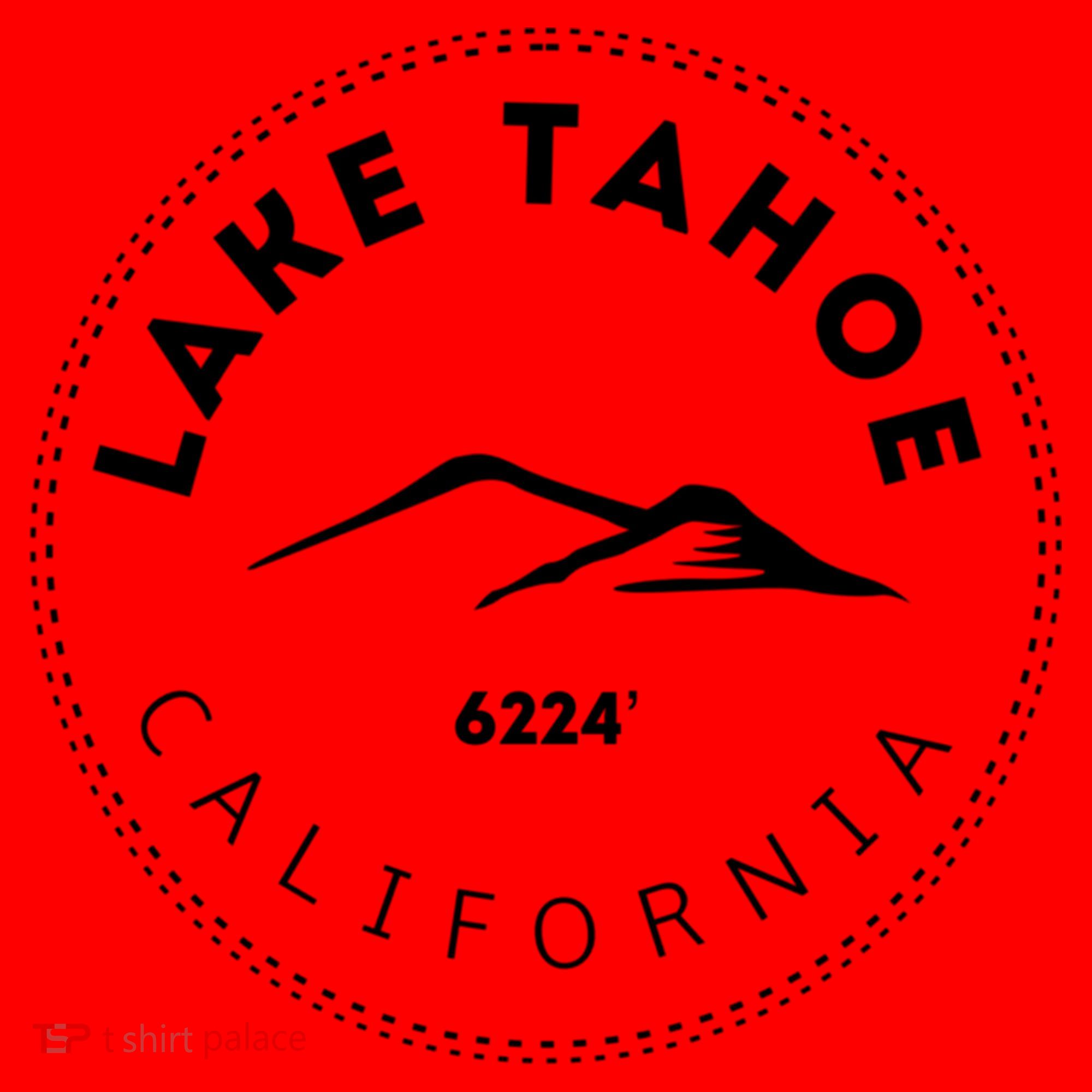 Lake Tahoe California Mountainous Gift Santa Hat