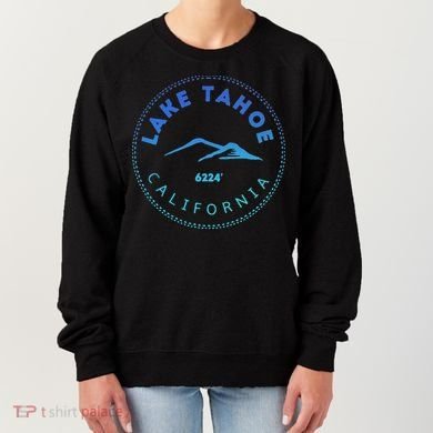 Lake Tahoe California Retro Mountain Women's Sweatshirt