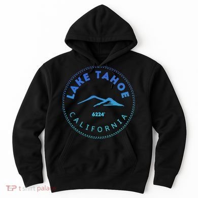 Lake Tahoe California Retro Mountain Hoodie