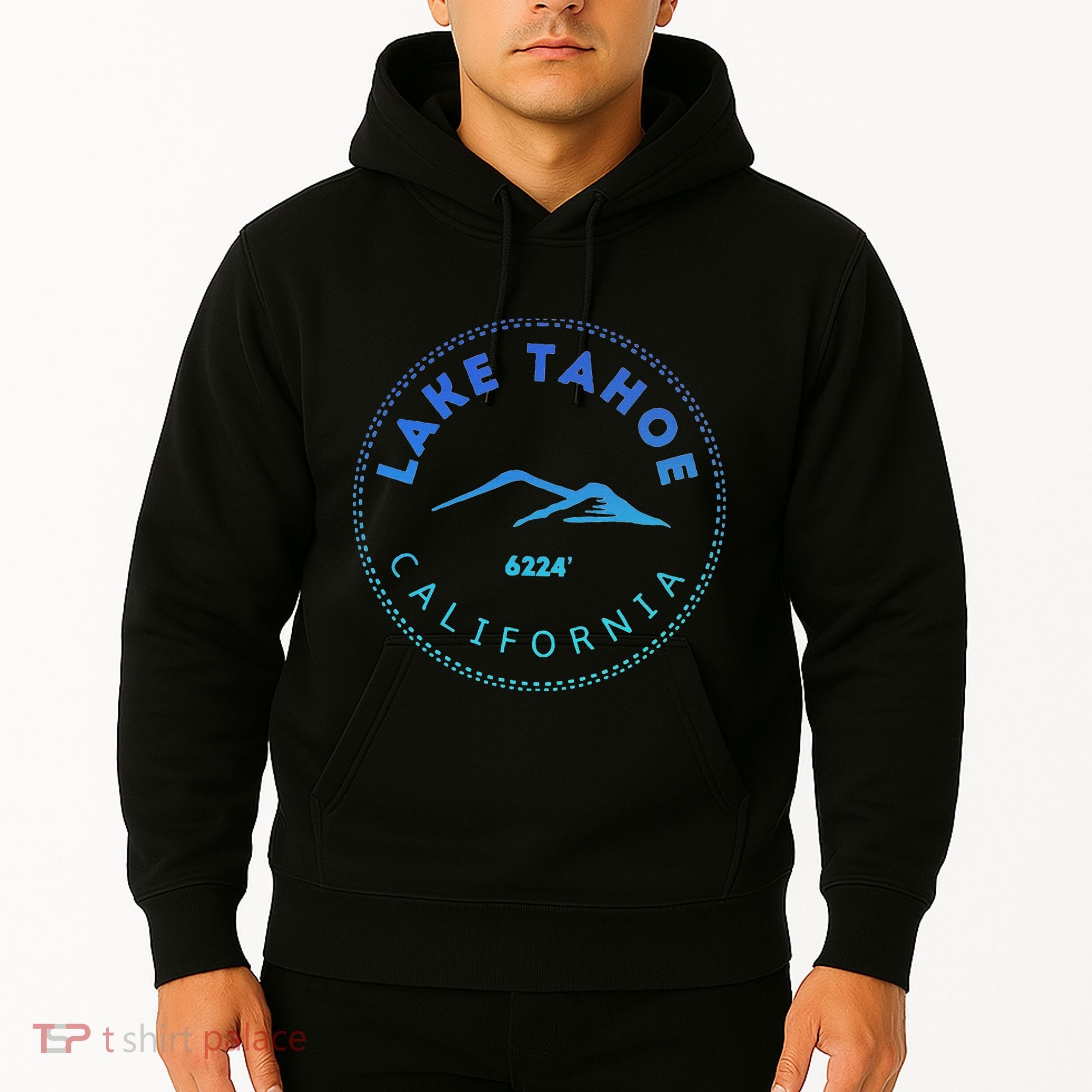 Lake Tahoe California Retro Mountain Hoodie