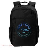 Lake Tahoe California Retro Mountain Backpack thumb 0