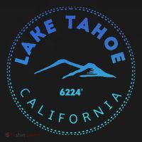 Lake Tahoe California Retro Mountain Women's Hoodie thumb 2